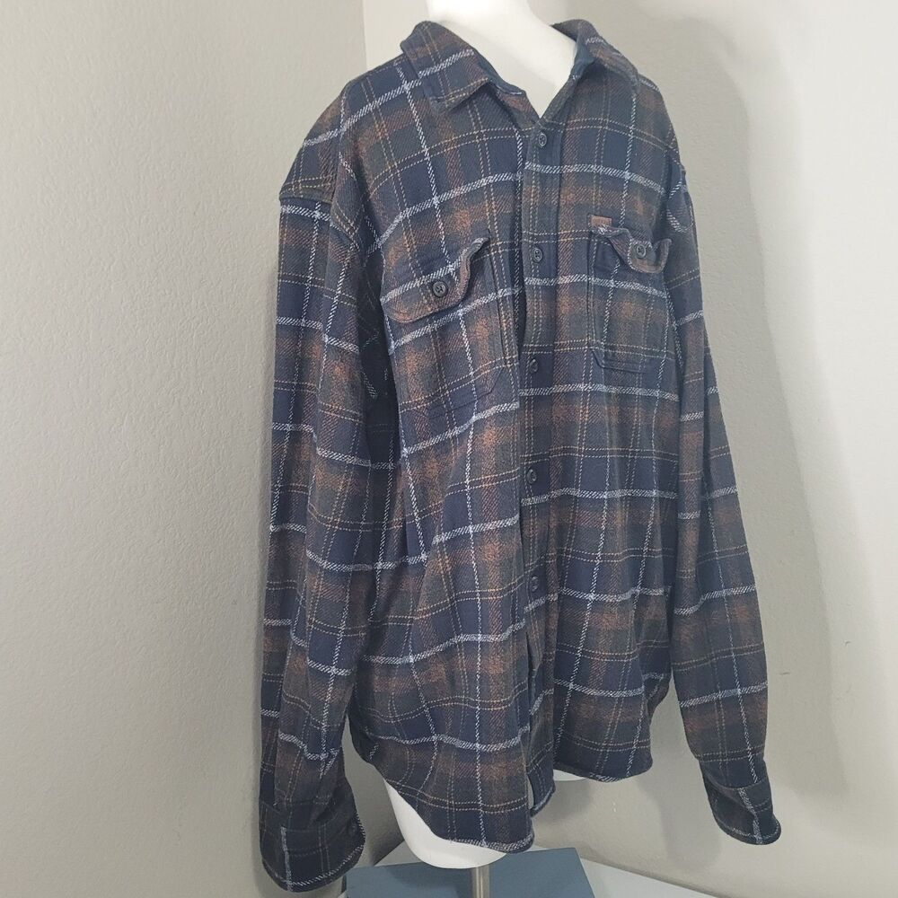Orvis XL fleece top mid-weight collar button front longsleeve pockets